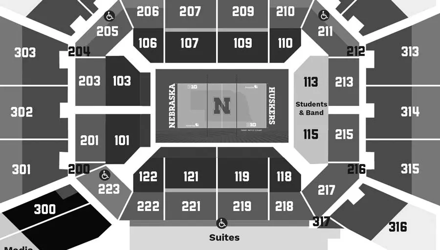 Volleyball seating map