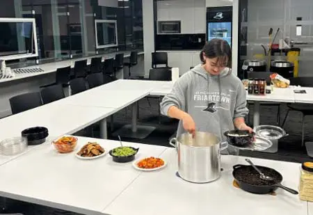 girl cooking