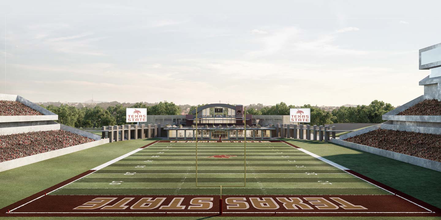 Rendering of football facility