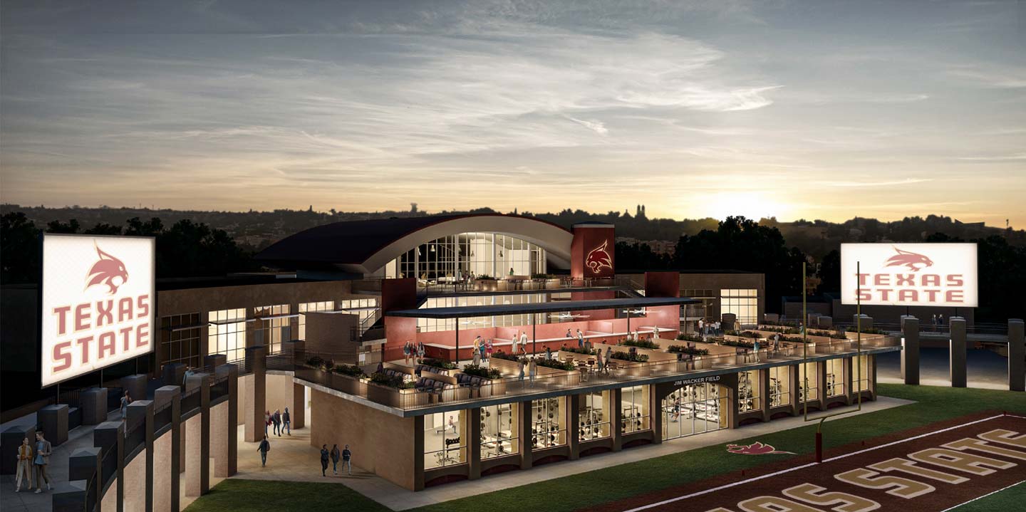 Rendering of football facility