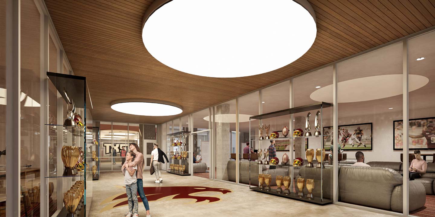 Rendering of football facility
