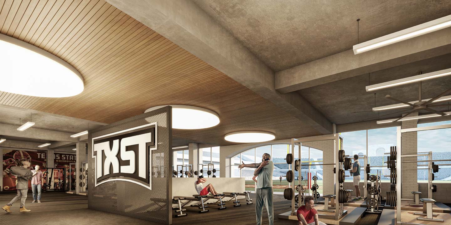 Rendering of football facility